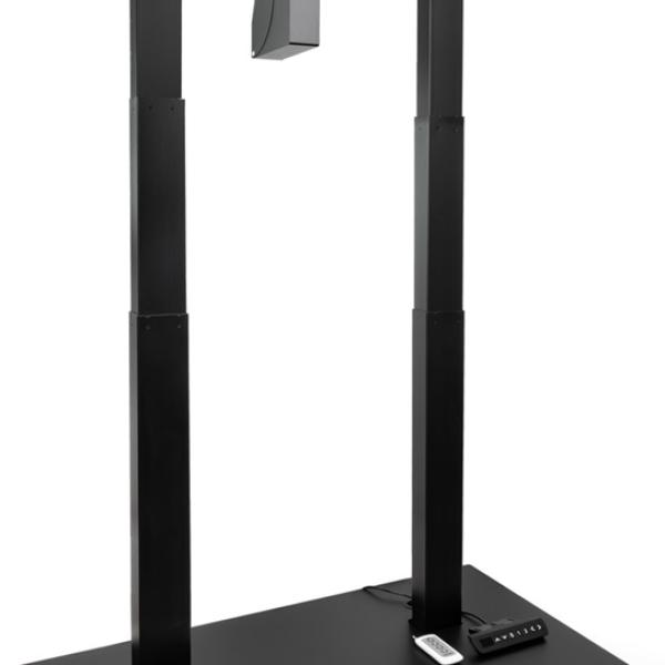 Suporte de Chão c/ Rodas e Regulação Elétrica de Altura e Inclinação p/ TVs até 84 (Preto) - TOOQ