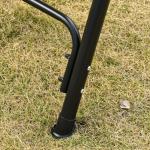 Baloiço de Jardim de 2 Lugares Baloiço com Teto Ajustável em Ângulo para Terraço Balcão Carga Máxima 200kg Aço 172x110x155cm Marrom