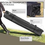 Tenda Dobrável Pop - UP 3,92x3,92x2,83 m com Altura Ajustável Proteção UV50+ Rede Mosquiteira e Bolsa de Transporte Cinza
