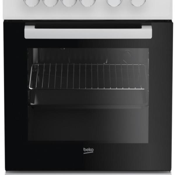 Fogão Elétrico 4 Bocas + Forno 60L (Branco) - BEKO