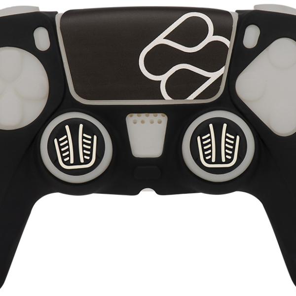 Capa de Silicone + Grips p/ Comando PS5 (Preto) - FR - TEC