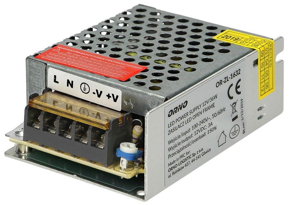 Fonte Alimentação Comutada 12VDC 35W 3A - CLOSED FRAME