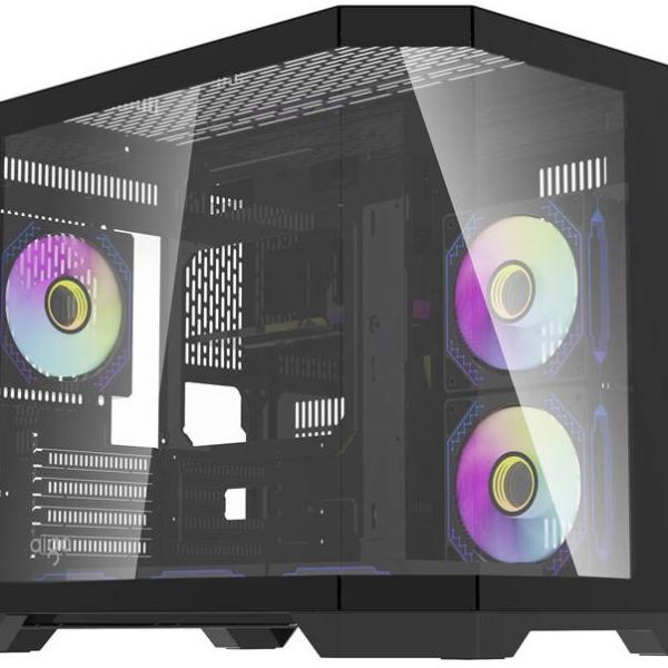 Caixa Micro - ATX + 6 Ventoinhas aRGB FT418 (Preto) - DARKFLASH