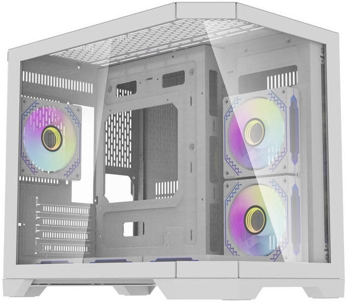 Caixa Micro - ATX + 6 Ventoinhas aRGB FT418 (Branco) - DARKFLASH