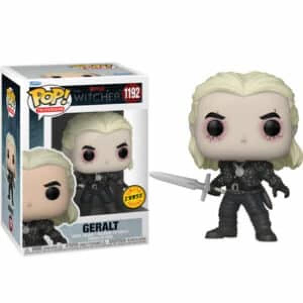 Funko Pop Geralt of Rivia com opção Chase - The Witcher 9cm — Recondicionado