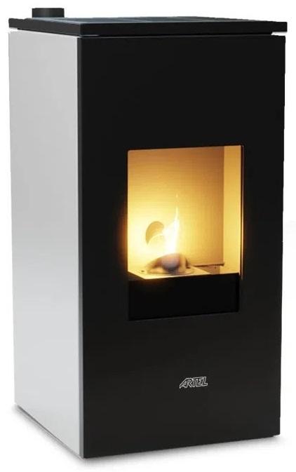 Salamandra de Pellets 9kW Futura 9 (Branco) - ARTEL