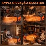 Aquecedor Elétrico Cerâmico PTC 5000W com Termóstato Ajustável, 3 Modos e Ângulo Ajustável Portátil para 48 m² Laranja