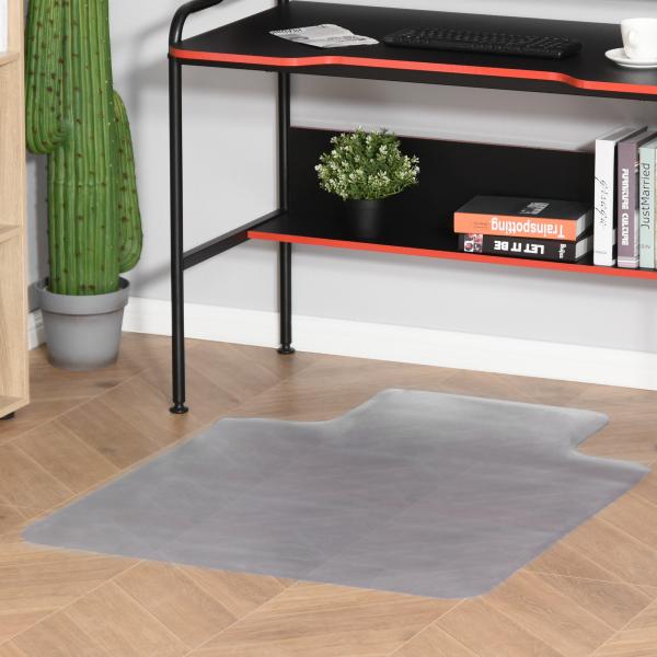 Tapete Protetor para Cadeira de Escritório 90x120 cm Protetor de Chão de PVC Transparente