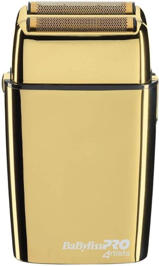 Máquina de Barbear Pro Barbers Spirit Shaver Double Foil (Dourado) - BABYLISS