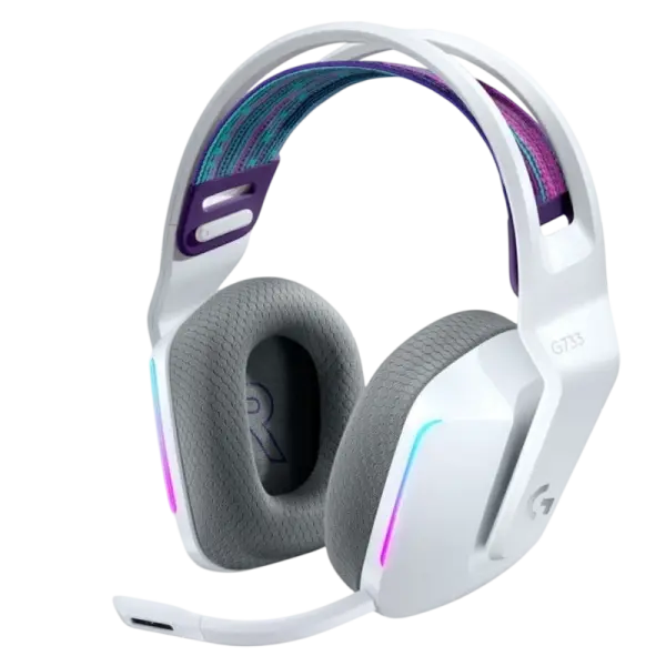 Auscultadores Headset Gaming RGB G733 (Branco) - LOGITECH