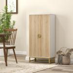 Armário de Cozinha com 2 Portas e 12 Compartimentos Design Moderno com 5 Prateleiras Ajustáveis Branco