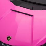 Carro Elétrico Lamborghini SIAN 12V para Crianças de 3 - 8 anos com Controle Remoto Abertura da Porta Música MP3 USB e Faróis 108x62x40cm Rosa