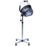 Secador de Cabelo de Coluna de Cabeleireiro com pé e viseira 1180 W potência 65x65x(115 - 165) cm Prata