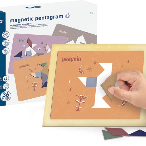 Play Jogo Magnético 36 Pcs Pentagrama - GIROS
