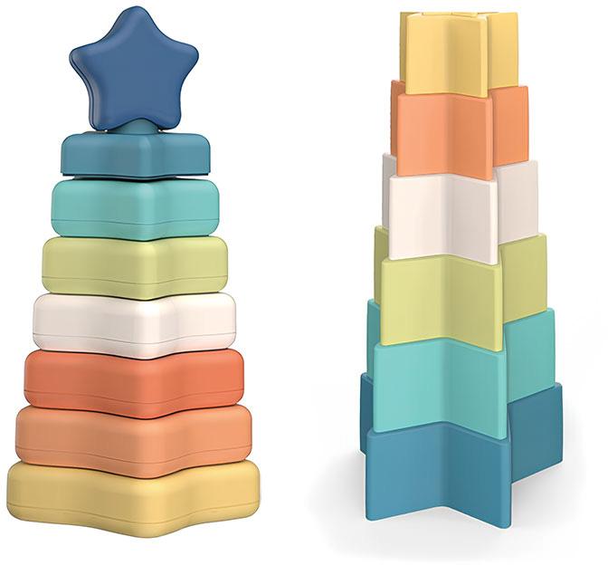 Pirâmide Estrelinha 14 Pcs Bio Plástico Giros - GIROS