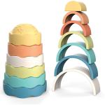 Torre Empilhar Arco Íris Plus 13 Pcs Bio Plástico Giros - GIROS