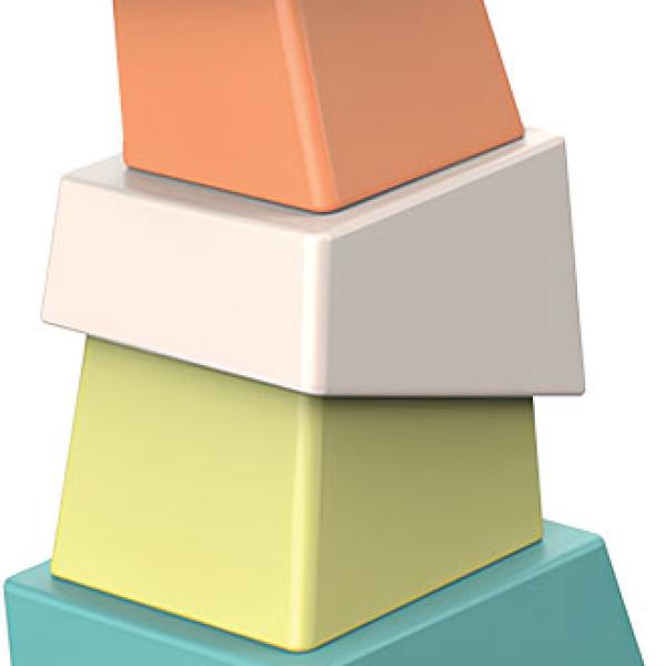 Torre Empilhar Base 6 Pcs Bio Plástico Giros - GIROS