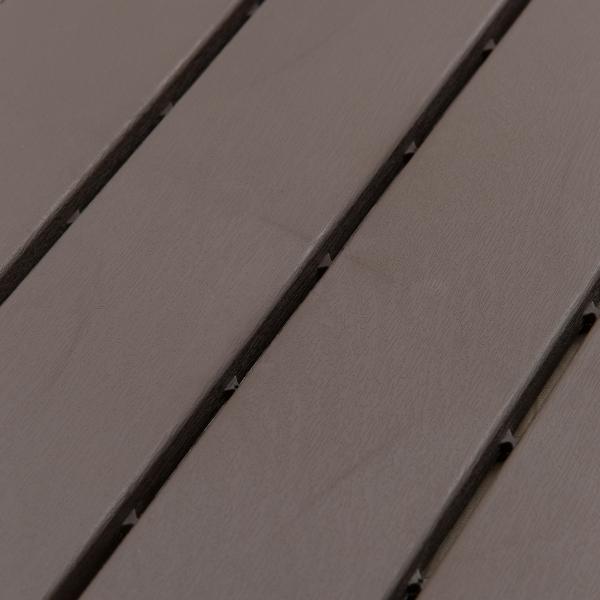 Conjunto de 9 Estrados 30x30cm com Área de 0.81 m² para Exterior e Interior Estrados com Sistema Click com Superfície Antiderrapante para Balcão Terraço Jardim Marrom