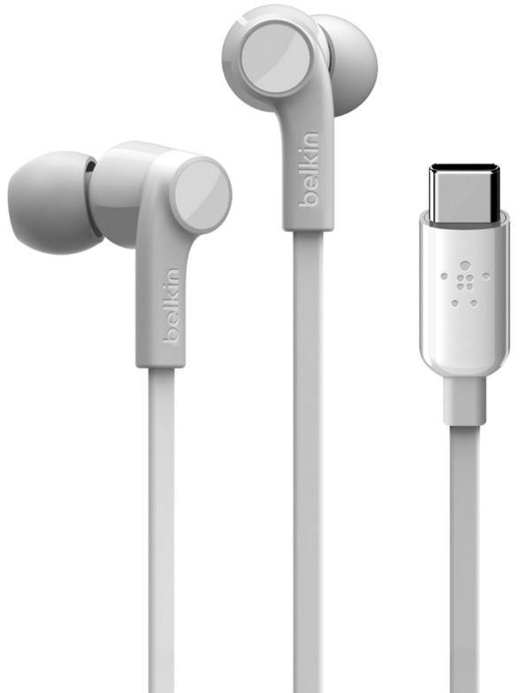 Auriculares Rockstar c/ Fios USB Type - C (Branco) - BELKIN