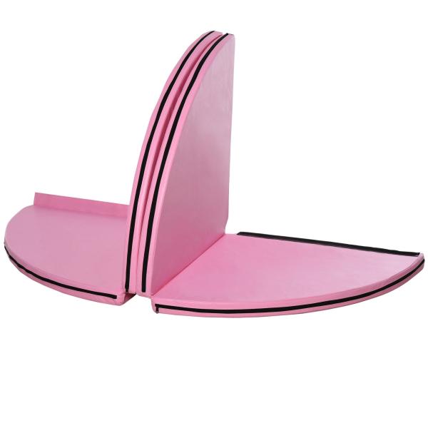 Tapete para Pole Dance Dobrável e Portátil Ø150x5 cm Rosa