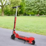 Trotinete Elétrica para Crianças + 7 Anos trotinete Dobrável com Altura Ajustável Bateria Recarregável 24V Velocidade até 12 km/h e Carga 50 kg 74x36x73 - 91 cm Vermelho