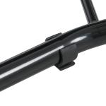 Cavalete para Mota Suporte Traseiro Universal de Aço com Suportes em U e L para Roda 10" 17" 18" Carga 200 kg Preto