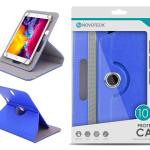 Capa Protetora Universal Azul para Tablet de 10'' - N-004- Confortável, Resistente a Quedas e com Suporte Ajustável