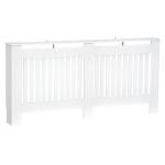 Cobertura Radiador Moderna de MDF com Prateleira Superior para Sala de Estar Dormitório Escritório 172x19x81 cm Branco