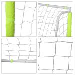 Baliza de Futebol com Estrutura Metálica e Rede para Treino no Jardim ao Ar Livre 186x62x123 cm Amarelo
