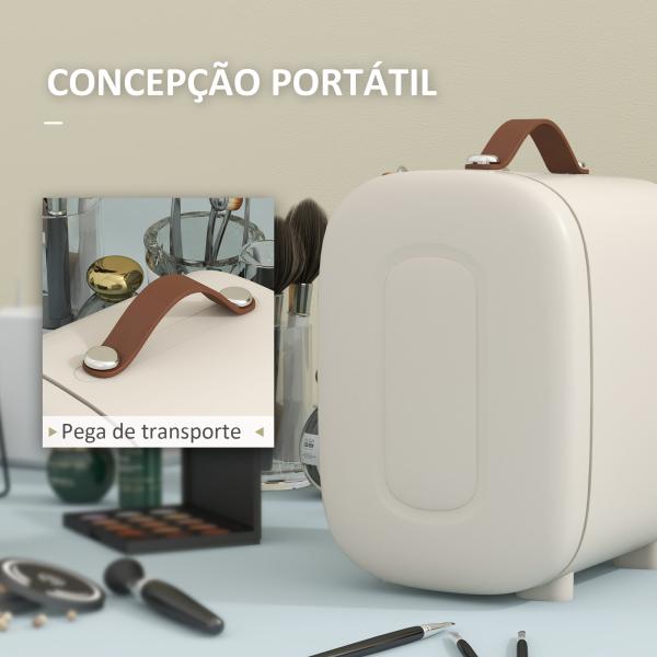 Frigorífico Pequeno de Cosméticos 4L 9V/240V para Arrefecer e Aquecer Mini Frigorífico para Beleza 20,3x26,3x28 cm Creme
