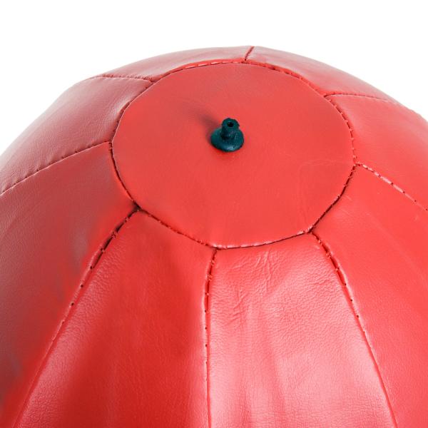 Saco de Boxe de Pé Punching Ball com Altura Ajustável em 4 Níveis Base Preenchível e Luvas Ø43x126 - 144 cm Vermelho e Preto