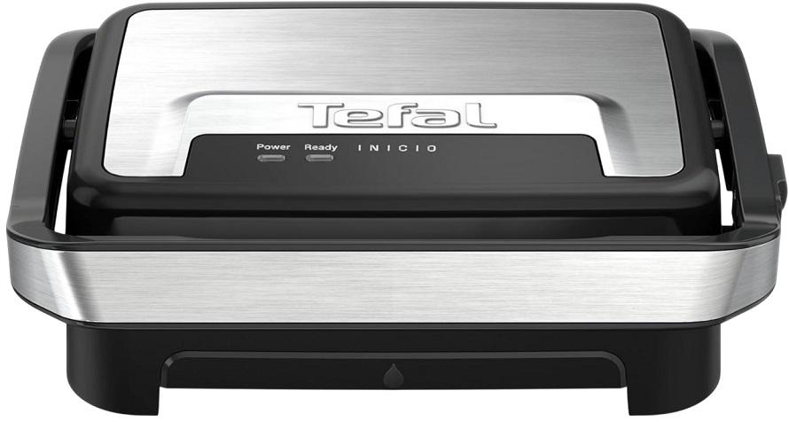 Grelhador Inicio Compact Panini Maker & Grill GC270D10 1000W (Preto/Inox) - TEFAL