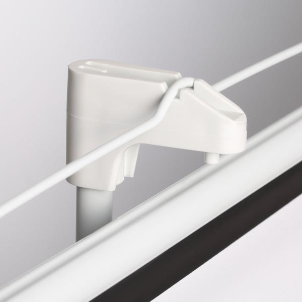 Tela de Projeção Dobrável 84 Polegadas Formato 4:3 com Altura Ajustável para Cinema em Casa Apresentações 180x203 cm Branco
