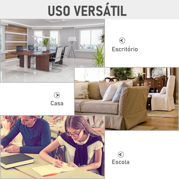Placa de vidro com bandeja Inclui 4 marcadores e borracha 90x60x0,45 cm Branco