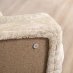 Escada para Animais de Estimação com 4 Degraus 2 em 1 com Capa Removível e Lavável Escada 60x35x44 cm Bege