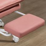 Cadeira de Escritório com 6 Pontos de Massagem e 5 Modos Reclinável com Função de Aquecimento 66x74x114 - 121,5 cm Rosa