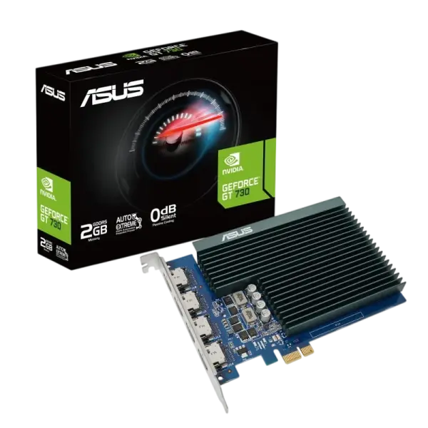 Placa Gráfica GeForce GT 730 2GB GDDR5 Passive Cooling - ASUS