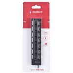 Hub Usb 2.0 Gembird UHB - U2P7 - 03 Saidas 7xUSB 2.0 com interruptores e Carregador
