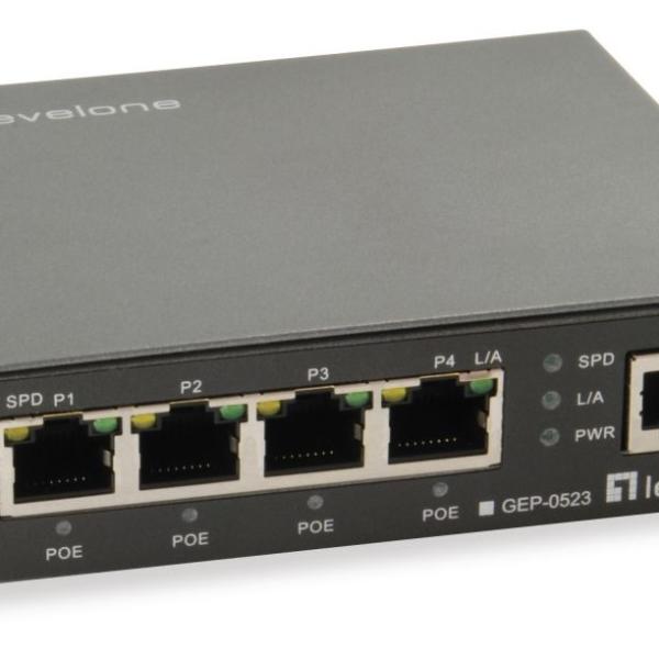 Switch 5 Portas 10/100/1000Mbps GEP - 0523 - LEVEL ONE
