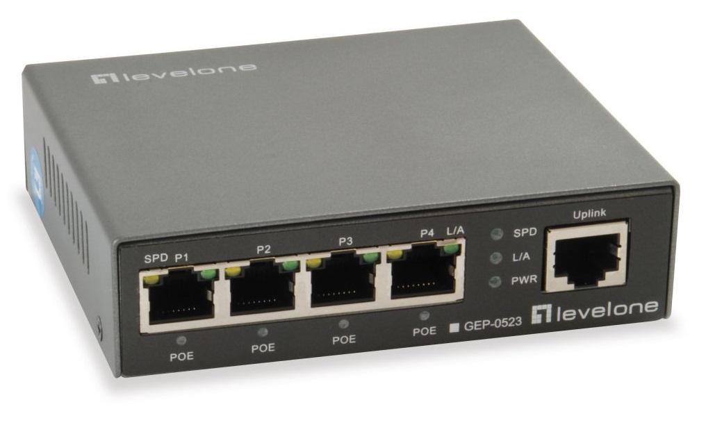 Switch 5 Portas 10/100/1000Mbps GEP - 0523 - LEVEL ONE