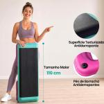 Step para Fitness Antiderrapante Altura Regulável 3 Níveis de 10/15/20 cm para Exercício 110x40x20 cm Multicolor
