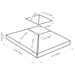 Toldo de Substituição 3x3m para Pérgolas Toldo de Substituição de Pérgolas de Jardim Verde