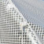 Estufa Tipo Túnel 800x300x200cm com 12 Janelas e Porta Enrolável Cobertura de PE 140g/m² e Aço para Cultivo de Plantas Verduras Branco
