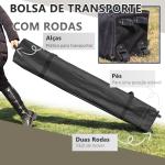 Tenda Dobrável Pop - UP 3,92x3,92x2,83 m com Altura Ajustável Proteção UV50+ Rede Mosquiteira e Bolsa de Transporte Bege e Marrom