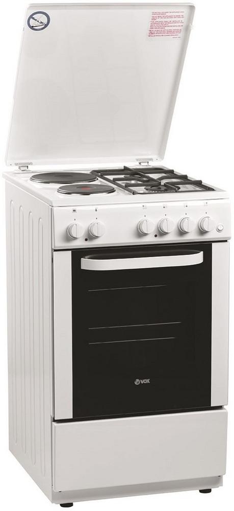 Fogão Misto + Forno Eétrico 55L GHB 522 (Branco) - VOX