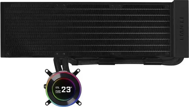Water Cooler CPU AIO Lian Li HydroShift II LCD - C 360 Preto - 360mm S/Ventoinhas