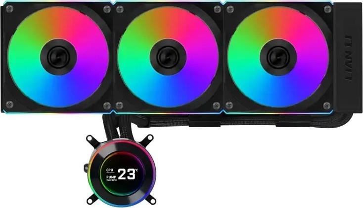 Water Cooler CPU Lian Li HydroShift II LCD 360R A - RGB All - In - One 360mm (Preto) - LIANLI