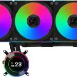 Water Cooler CPU Lian Li HydroShift II LCD 360R A - RGB All - In - One 360mm (Preto) - LIANLI