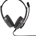 Auscultadores Headset Gaming GHST200BK c/ Micro e Fios (Preto) - NEDIS