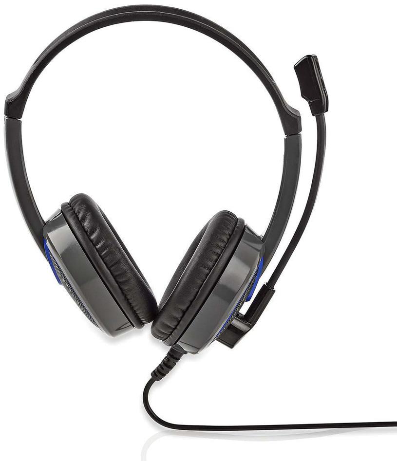Auscultadores Headset Gaming GHST200BK c/ Micro e Fios (Preto) - NEDIS